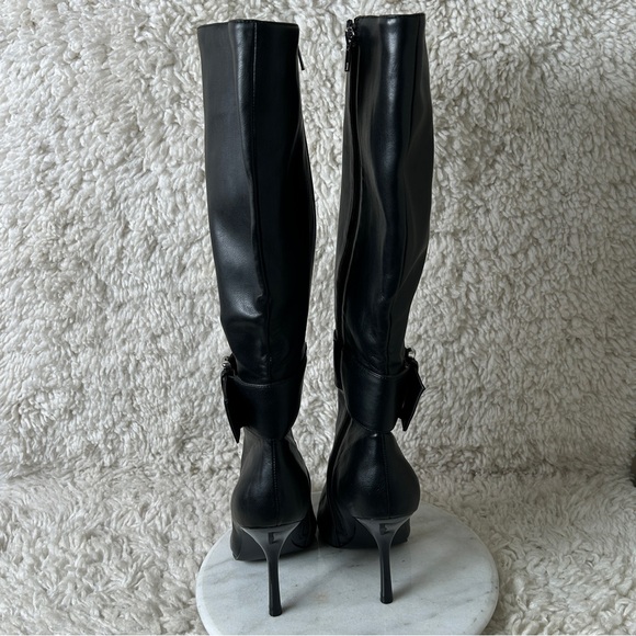 STEVE MADDEN PRIYANKA KNEE BOOTS WITH BUCKLE IN BLACK SIZE 11 - Picture 5 of 7